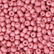 Seed beads 8/0 (3mm) Camellia pink